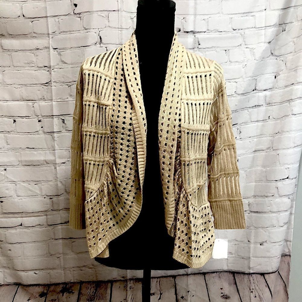 Sweaterworks coverup.   Size M. Tan in color.  Lightweight and super soft